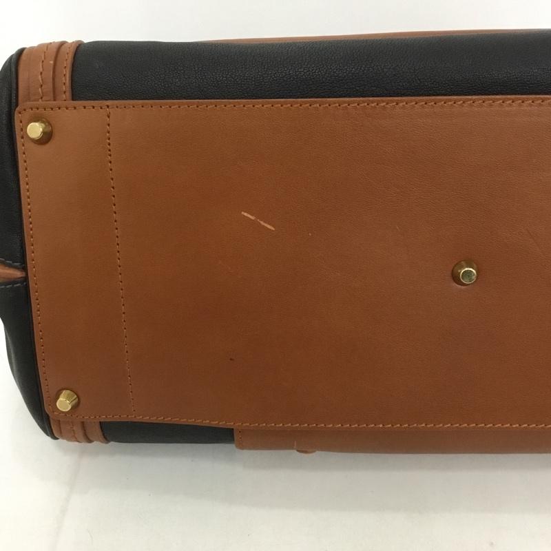 クロエ Chloe ハンドバッグ ハンドバッグ 3S0161-703 トートバッグ ショルダーバッグ 2WAY ロゴ、文字 茶 / ブラウン / X 黒 / ブラック / レディース USED 古着 中古 10125914