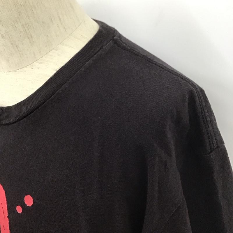 テンダーロイン TENDERLOIN Tシャツ 半袖 半袖カットソー プリントTシャツ クルーネックカットソー L プリント 黒 / ブラック /  メンズ USED 古着 中古 10109808