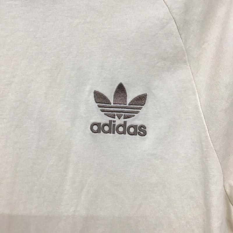 アディダス adidas Tシャツ 半袖 jn7020 ショートスリーブ 半袖カットソー スポーツウェア M ロゴ、文字 ベージュ / ベージュ / メンズ USED 古着 中古 10133713
