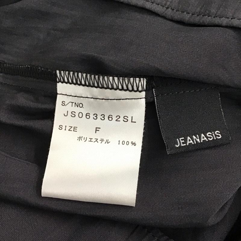 ジーナシス JEANASIS シャツ、ブラウス 長袖 JS063362SL FREE 無地 黒 / ブラック / レディース USED 古着 中古 10134585