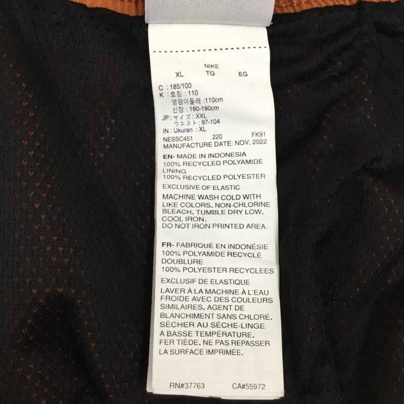 ナイキ NIKE パンツ ショートパンツ ショートパンツ ハーフパンツ カジュアルパンツ スポーツウェア XL 無地 橙 / オレンジ / メンズ USED 古着 中古 10121048
