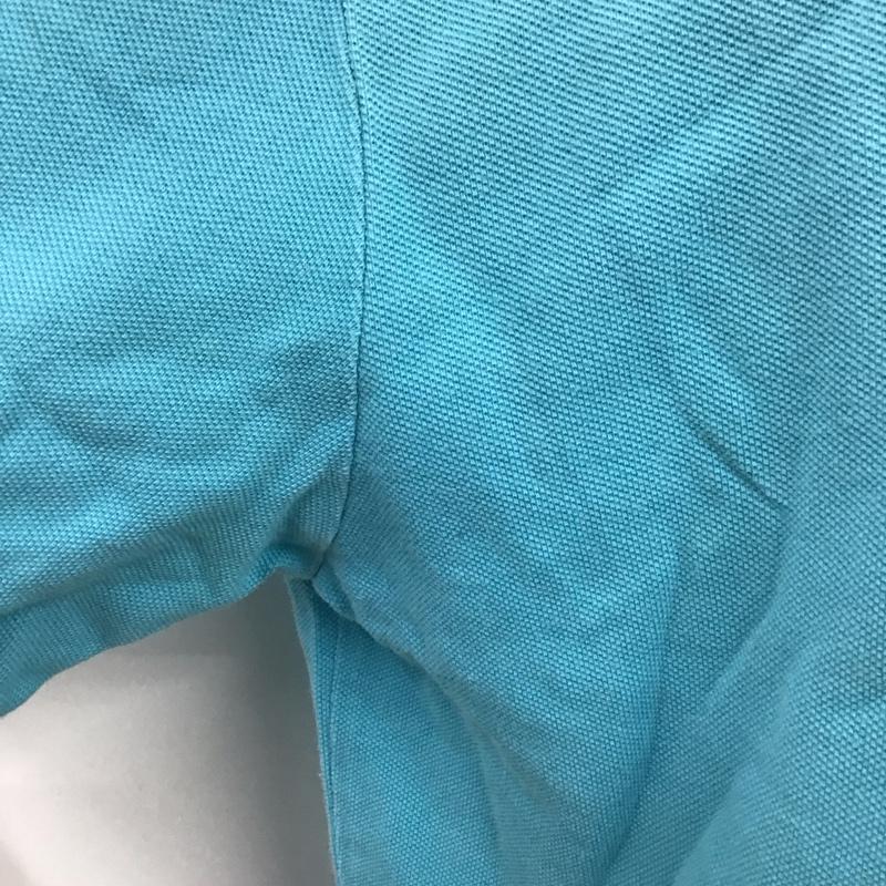 ポロバイラルフローレン Polo by RALPH LAUREN ポロシャツ 半袖 半袖ポロシャツ カラーシャツ 半袖カットソー L ロゴ、文字 水色 / ライトブルー /  メンズ USED 古着 中古 10112148