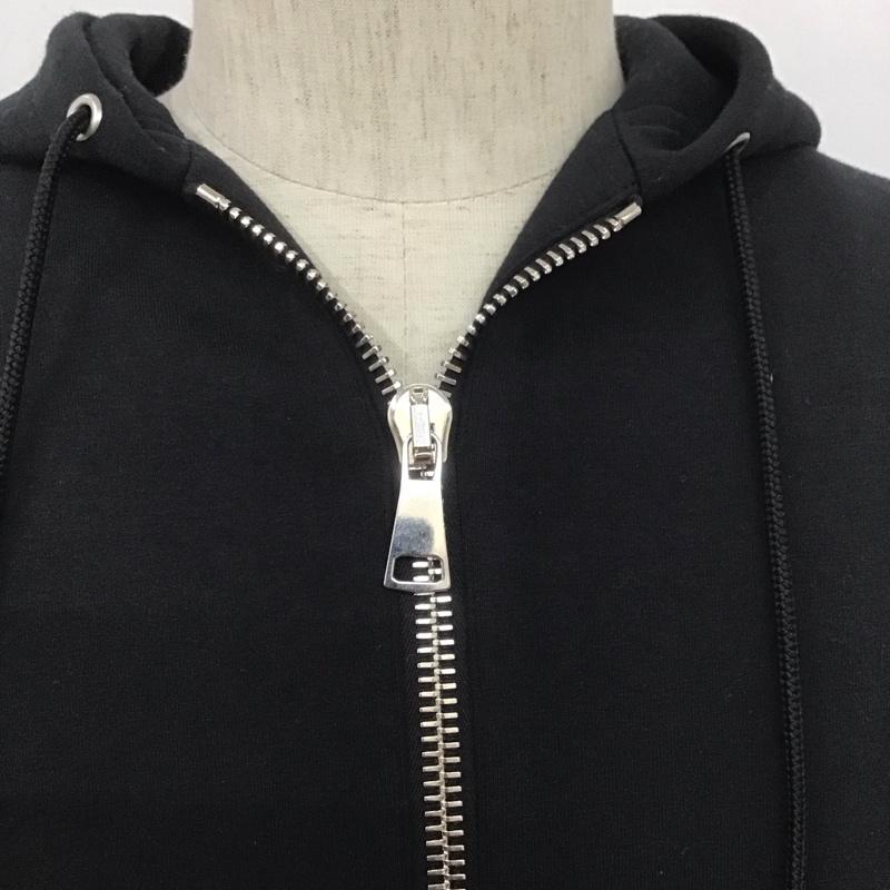 ダヴルジェイケイ wjk パーカー 長袖 mj73t SAIBARApants ジップアップパーカー 長袖パーカー L 無地 黒 / ブラック / メンズ USED 古着 中古 10107352