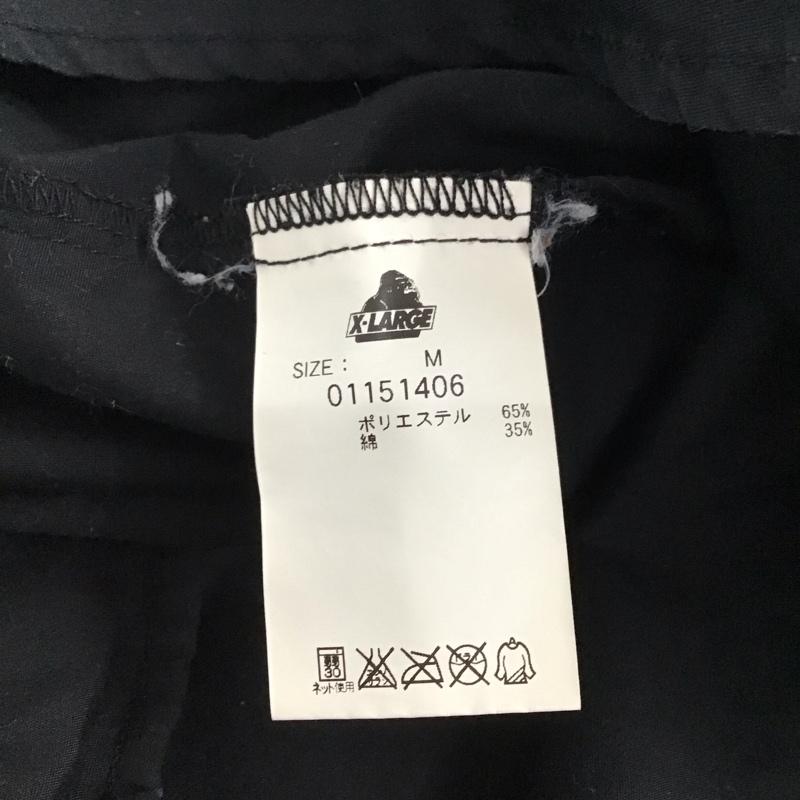 エクストララージ XLARGE シャツ、ブラウス 長袖 長袖シャツ 無地シャツ カラーシャツ M ロゴ、文字 黒 / ブラック / メンズ USED 古着 中古 10140533