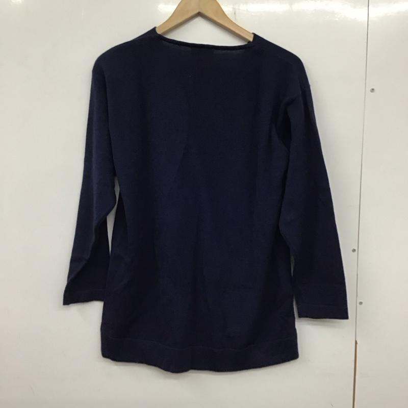 ラコステ LACOSTE カットソー 長袖 長袖カットソー カラーシャツ ポロシャツ 40 ロゴ、文字 紺 / ネイビー / メンズ USED 古着 中古 10136611