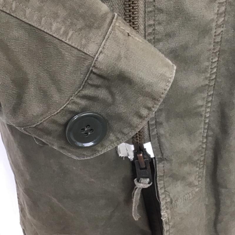エーケーエム AKM ジャケット、上着 ジャケット、ブレザー ロングコート ミリタリージャケット ジップアップジャケット アウター M 無地 カーキ / カーキ / メンズ USED 古着 中古 10108665