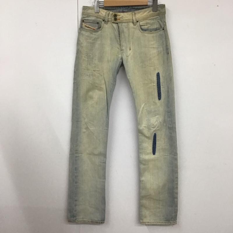 ディーゼル DIESEL パンツ デニム、ジーンズ 27インチ ダメージ加工 青 / ブルー /  メンズ USED 古着 中古 10121323