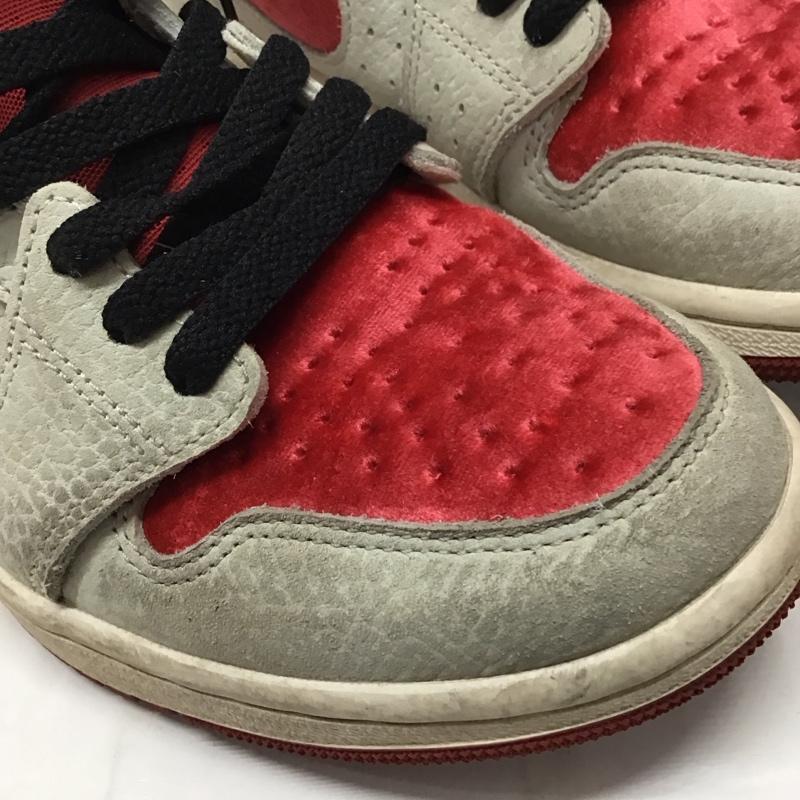 ナイキ NIKE スニーカー スニーカー DV1304-106 WMNS AIR JORDAN 1 HIGH ZOOM CMFT 2 SP 24cm 24.0cm ロゴ、文字 赤 / レッド / X 灰 / グレー / レディース USED 古着 中古 10116060