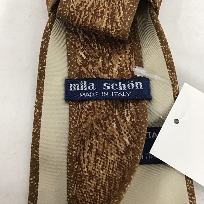ミラ・ショーン mila schon ネクタイ ネクタイ シルク 犬 茶 / ブラウン / メンズ USED 古着 中古 10135322