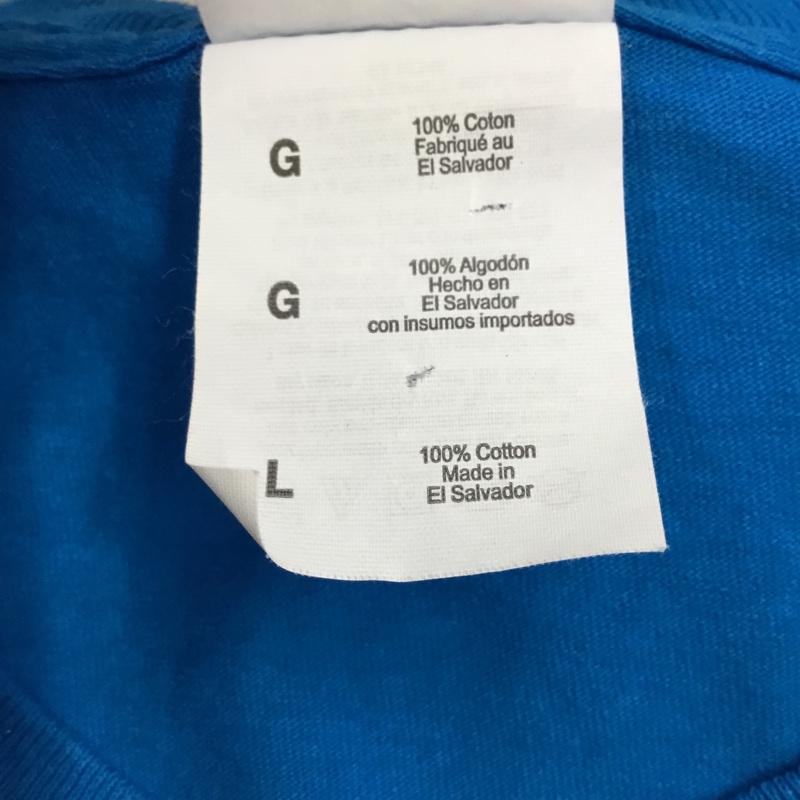 フルーツオブザルーム FRUIT OF THE LOOM Tシャツ 半袖 クルーネック L 無地 青 / ブルー / メンズ USED 古着 中古 10117769