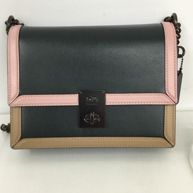 コーチ COACH ショルダーバッグ ショルダーバッグ 89070 チェーンベルト スクエア ロゴ、文字 マルチカラー / マルチカラー / レディース USED 古着 中古 10125699