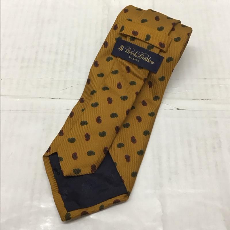 ブルックスブラザーズ BROOKS BROTHERS ネクタイ ネクタイ シルク 総柄 マスタード / マスタード / メンズ USED 古着 中古 10113399