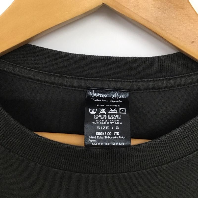 ナンバーナイン NUMBER (N)INE Tシャツ 半袖 半袖カットソー プリントTシャツ クルーネックカットソー romp 2 プリント 黒 / ブラック / メンズ USED 古着 中古 10137117
