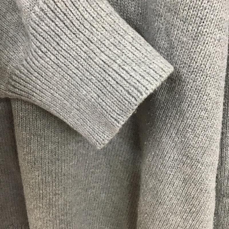 ポロジーンズカンパニー POLO JEANS COMPANY ニット、セーター 長袖 長袖ニットカットソー スタンドネック セーター ジップアップ ロゴ、文字 灰 / グレー / メンズ USED 古着 中古 10128680
