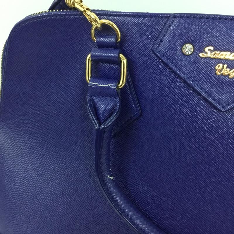 サマンサベガ Samantha Vega トートバッグ トートバッグ ロゴ、文字 青 / ブルー / レディース USED 古着 中古 10140043