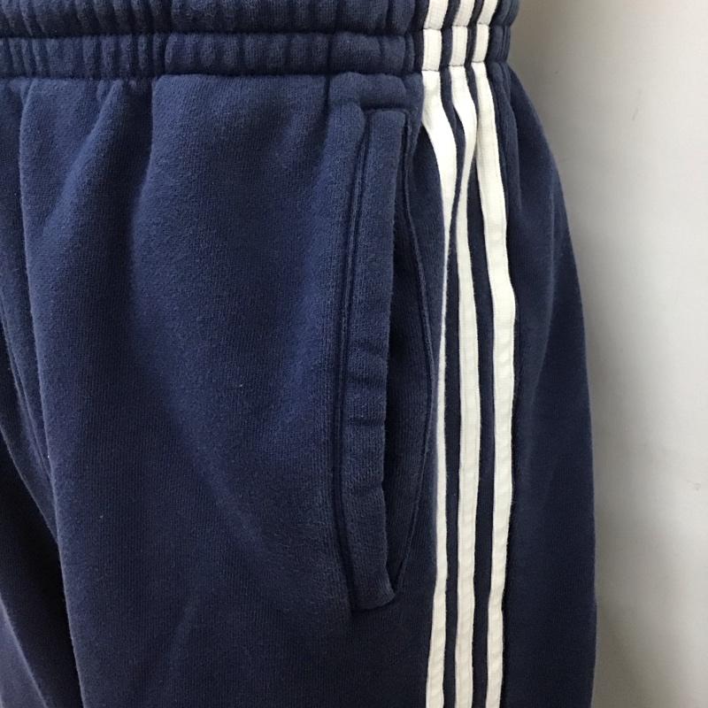 アディダス adidas パンツ ワークパンツ、ペインターパンツ ワイドパンツ カジュアルパンツ ワークパンツ ジャージ ロゴ、文字 紺 / ネイビー /  メンズ USED 古着 中古 10124766