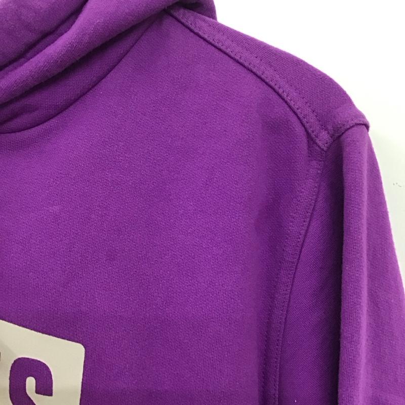チャムス CHUMS ワンピース ロングスカート CH18-1281 ロゴロングパーカー ロングワンピース 裏起毛 M ロゴ、文字 紫 / パープル / レディース USED 古着 中古 10136039