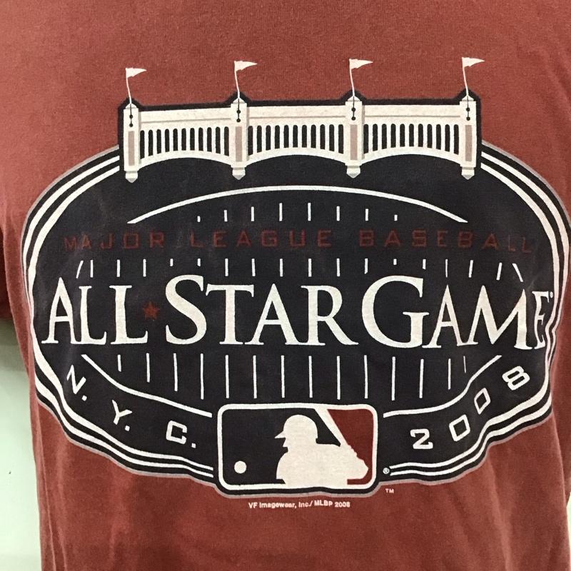 マジェスティック MAJESTIC Tシャツ 半袖 半袖カットソー プリントTシャツ クルーネックカットソー 古着 M プリント 赤 / レッド /  メンズ USED 古着 中古 10111114