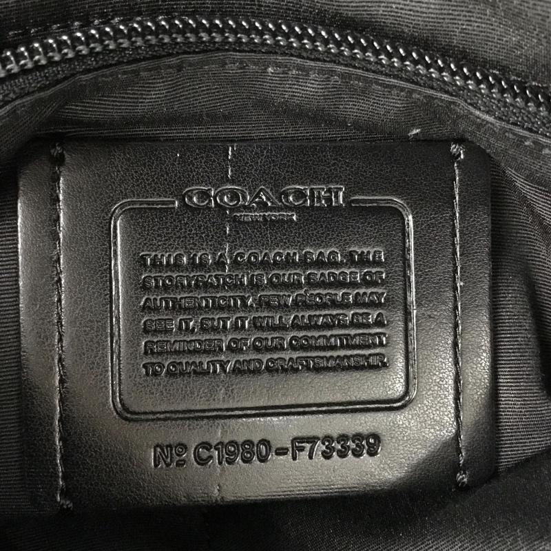 コーチ COACH ショルダーバッグ ショルダーバッグ F73339 シグネチャー ロゴ、文字 黒 / ブラック / メンズ USED 古着 中古 10139107