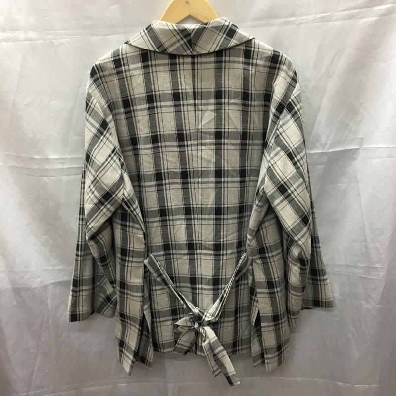 メルロー merlot ジャケット、上着 ジャケット、ブレザー チェック マルチカラー / マルチカラー / レディース USED 古着 中古 10110757