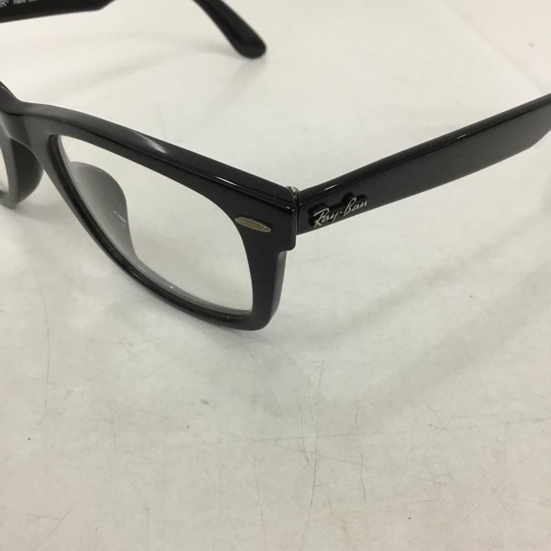 レイバン Ray-Ban めがね・サングラス めがね RB2140-F WAYFARER クリアレンズ ロゴ、文字 黒 / ブラック / メンズ USED 古着 中古 10130241