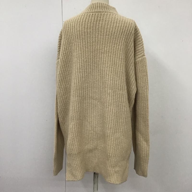 セレクトモカ select MOCA ニット、セーター 長袖 10004774-2 モックネック ハイネック FREE 刺繍 ベージュ / ベージュ /  レディース USED 古着 中古 10112040