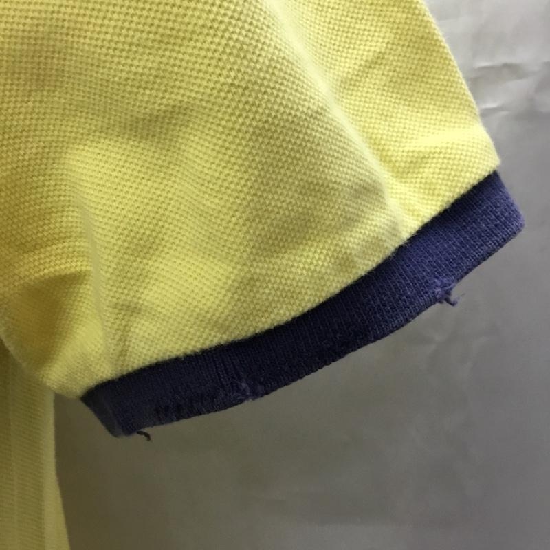 ポロバイラルフローレン Polo by RALPH LAUREN ポロシャツ 半袖 半袖ポロシャツ カラーシャツ 半袖カットソー M ロゴ、文字 黄 / イエロー / メンズ USED 古着 中古 10108546