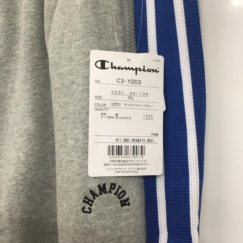 チャンピオン Champion パンツ ワークパンツ、ペインターパンツ c3-y203 スウェットパンツ ワイドパンツ XL ロゴ、文字 灰 / グレー /  メンズ USED 古着 中古 10126186