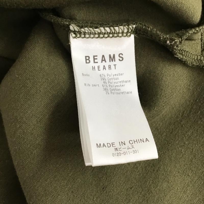 ビームス ハート BEAMS HEART ワンピース ロングスカート 長袖ロングワンピース スウェットワンピース 無地 カーキ / カーキ / レディース USED 古着 中古 10143709