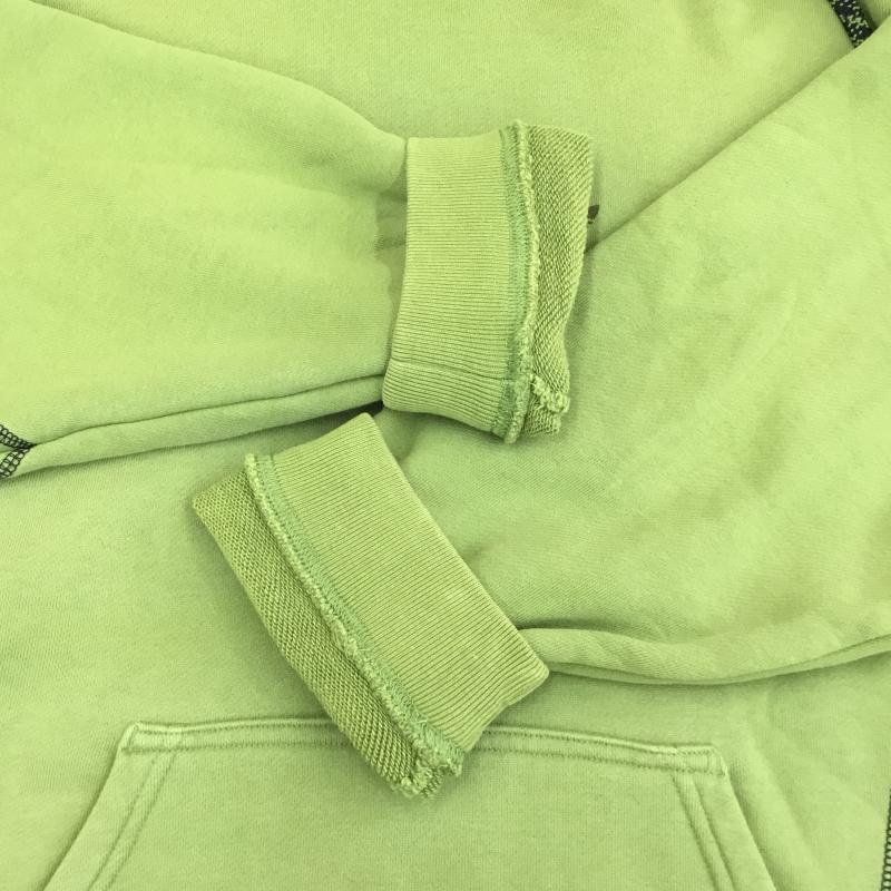 アディダス adidas パーカー 長袖 GD9278 M ロゴ、文字 黄緑 / イエローグリーン / X 黒 / ブラック / メンズ USED 古着 中古 10136986