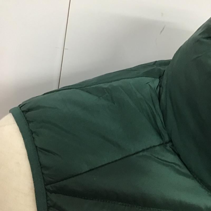 ユニクロ UNIQLO ベスト ベスト 311-409324 ダウンベスト ジップアップベスト ノースリーブ M 無地 緑 / グリーン / メンズ USED 古着 中古 10123823