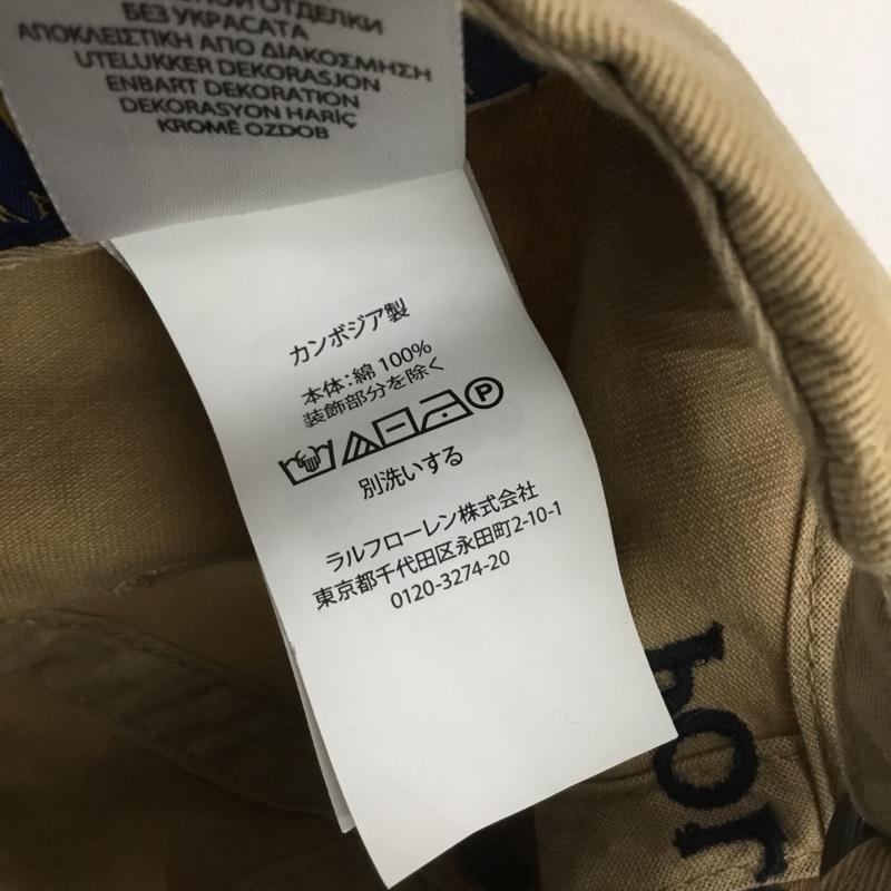 ポロラルフローレン POLO RALPH LAUREN 帽子 キャップ コットン ワンポイント ベージュ / ベージュ / メンズ USED 古着 中古 10138047