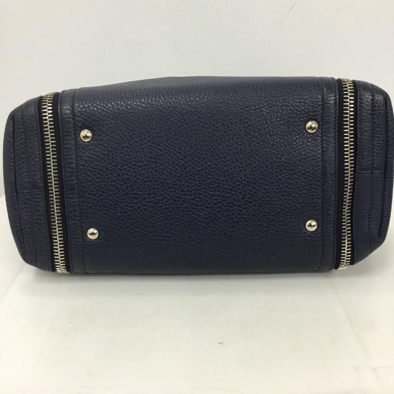 サルヴァトーレフェラガモ Salvatore Ferragamo トートバッグ トートバッグ E-21 E084 ガンチーニ 無地 紺 / ネイビー / レディース USED 古着 中古 10125987