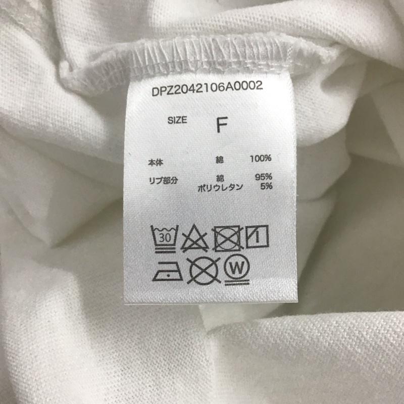 ディスコート Discoat Tシャツ 半袖 DPZ2042106A0002 フォトグラフィックTシャツ FREE ロゴ、文字 白 / ホワイト / レディース USED 古着 中古 10144114