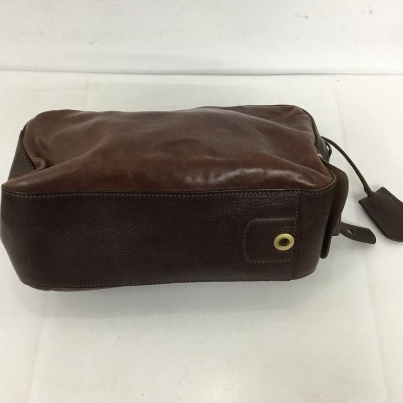 ゲンテン genten バッグ バッグ レザー dan genten ロゴ、文字 茶 / ブラウン / メンズ USED 古着 中古 10128316