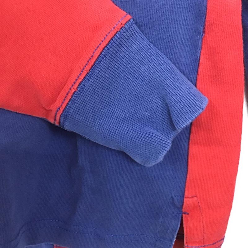 ラルフローレン ラグビー RALPH LAUREN RUGBY ポロシャツ 長袖 長袖ポロシャツ 長袖カットソー カラーシャツ S ロゴ、文字 赤 / レッド / X 紺 / ネイビー / レディース USED 古着 中古 10132947