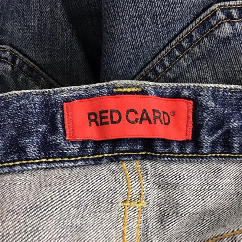 レッドカード RED CARD パンツ デニム、ジーンズ デニムパンツ スリムパンツ カジュアルパンツ ストレッチパンツ 29インチ ダメージ加工 インディゴ / インディゴ / メンズ USED 古着 中古 10135959