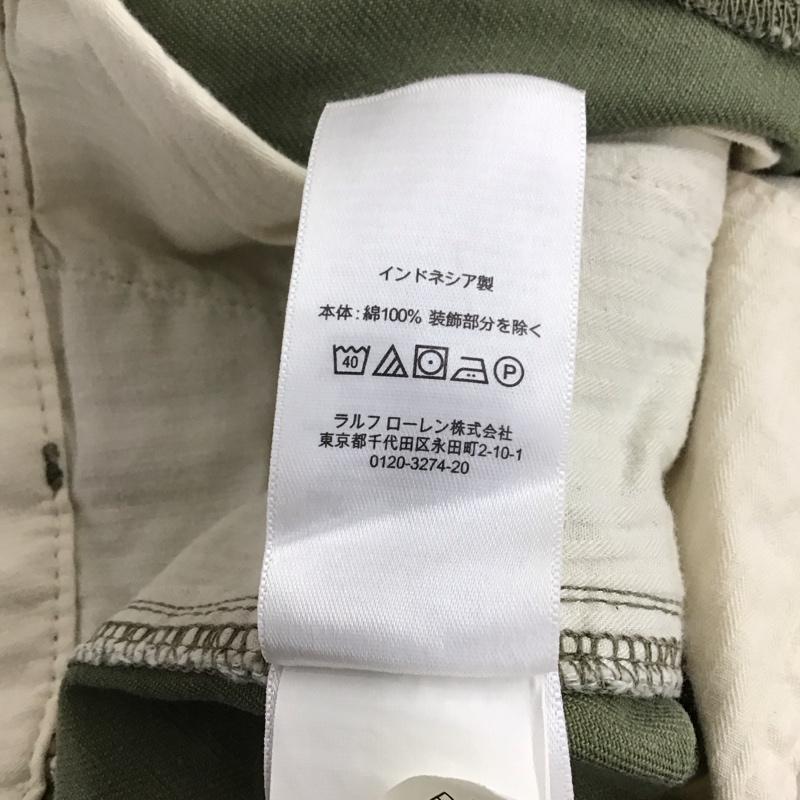 ラルフローレン RALPHLAUREN パンツ ワークパンツ、ペインターパンツ ワイドパンツ カジュアルパンツ ワークパンツ 4 無地 カーキ / カーキ / レディース USED 古着 中古 10128947