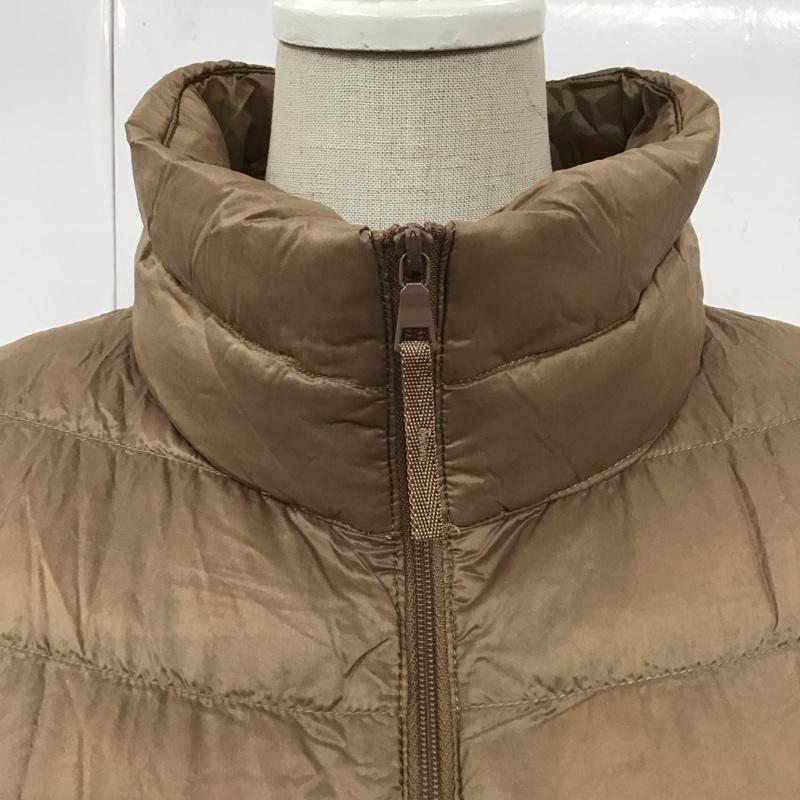 ユニクロ UNIQLO ジャケット、上着 ダウンジャケット 217-078826 ウルトラライトダウンジャケット L 無地 茶 / ブラウン / レディース USED 古着 中古 10110885