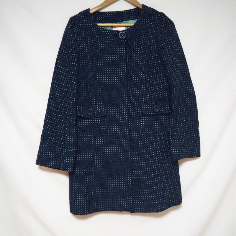 ミニマム MINIMUM コート コート一般 2 ドット 白 / ホワイト / X 紺 / ネイビー / レディース USED 古着 中古 10010959