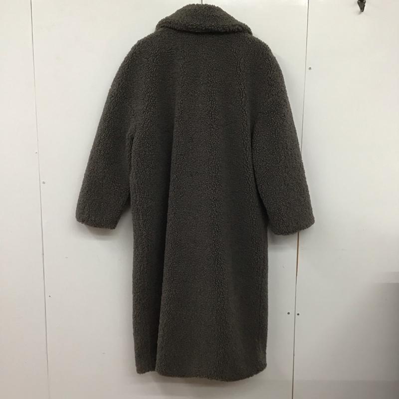 ザラ ZARA ジャケット、上着 ジャンパー、ブルゾン ロングコートジャケット アウター カラージャケット フリースジャケット L 無地 灰 / グレー / レディース USED 古着 中古 10138299