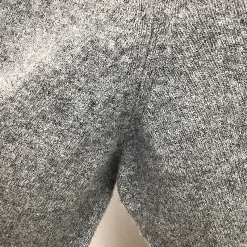 ザラ ZARA ニット、セーター 長袖 長袖ニットカットソー セーター クルーネック XL 無地 灰 / グレー / レディース USED 古着 中古 10118513