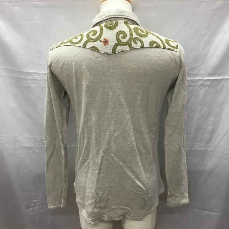 キャピタル KAPITAL カットソー 長袖 M 無地 ベージュ / ベージュ /  メンズ USED 古着 中古 10113455