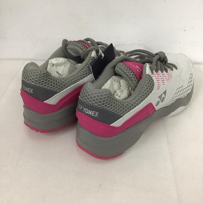 ヨネックス YONEX スニーカー スニーカー テニスシューズ POWER CUSHION103 パワークッション103 オムニ・クレーコート用 SHT103-062 27.0cm 無地 白 / ホワイト / X 桃 / ピンク / メンズ USED 古着 中古 10125586