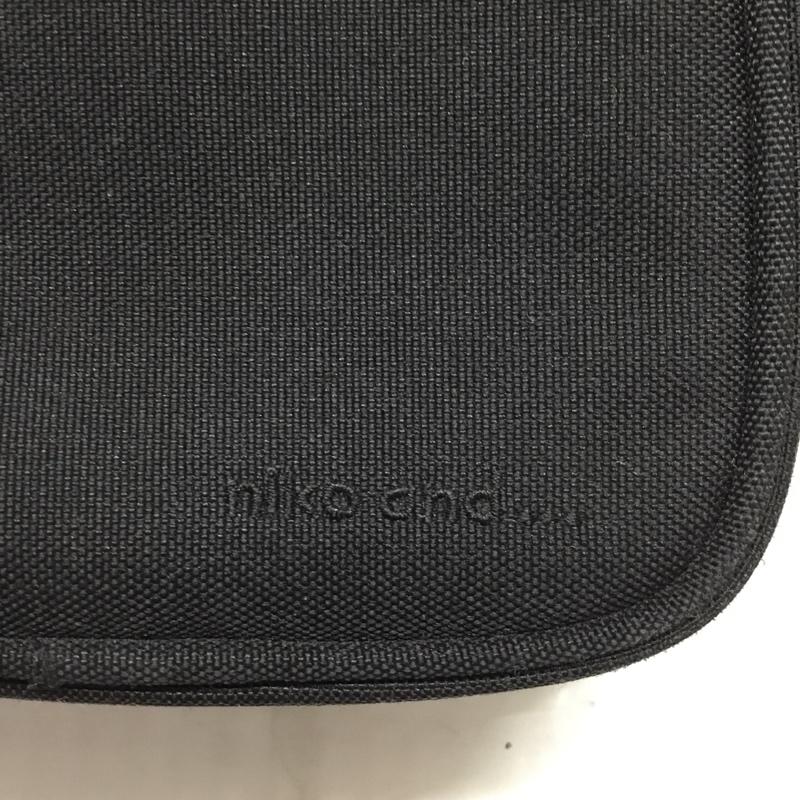 ニコアンド niko and... ショルダーバッグ ショルダーバッグ IWT-264AZ ミニスクエアバッグ ロゴ、文字 黒 / ブラック / レディース USED 古着 中古 10122287