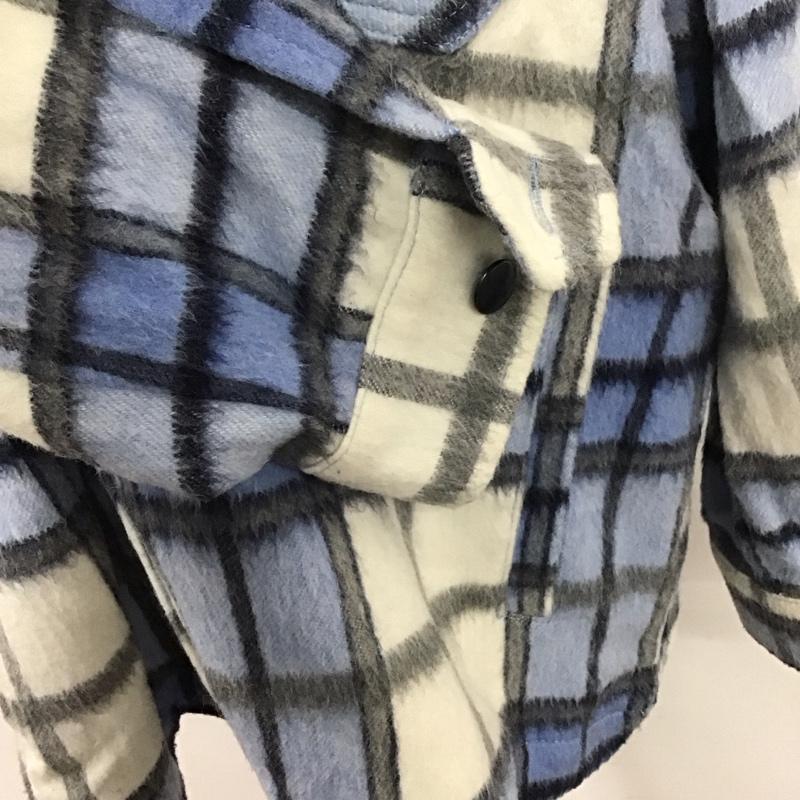 ザラ ZARA ジャケット、上着 ジャケット、ブレザー 長袖ジャケット アウター 前ボタン チェックシャツ L チェック マルチカラー / マルチカラー / レディース USED 古着 中古 10126084