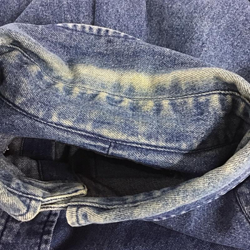 ラルフローレン RALPHLAUREN シャツ、ブラウス 長袖 長袖シャツ 無地シャツ カラーシャツ デニムシャツ ロゴ、文字 インディゴ / インディゴ / メンズ USED 古着 中古 10129631