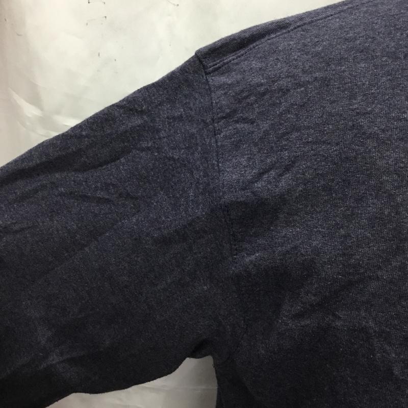 チャンピオン Campion トレーナー 長袖 長袖スウェット 長袖トレーナー リブカットソー 長袖カットソー 刺繍トレーナー M 無地 紺 / ネイビー / メンズ USED 古着 中古 10106458