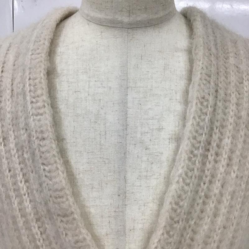 ハレ HARE カーディガン 長袖 HA020185AD Vネック ロング丈 FREE 無地 アイボリー / アイボリー / メンズ USED 古着 中古 10119639