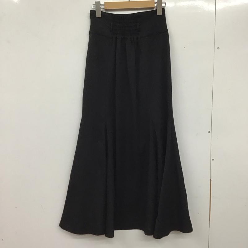 ナイスクラップ NICE CLAUP スカート ロングスカート 0122010080 マーメイドスカート S 無地 黒 / ブラック / レディース USED 古着 中古 10138556